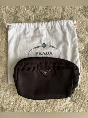 Prada Vela Black Nylon Cosmetic Bag BNWT
